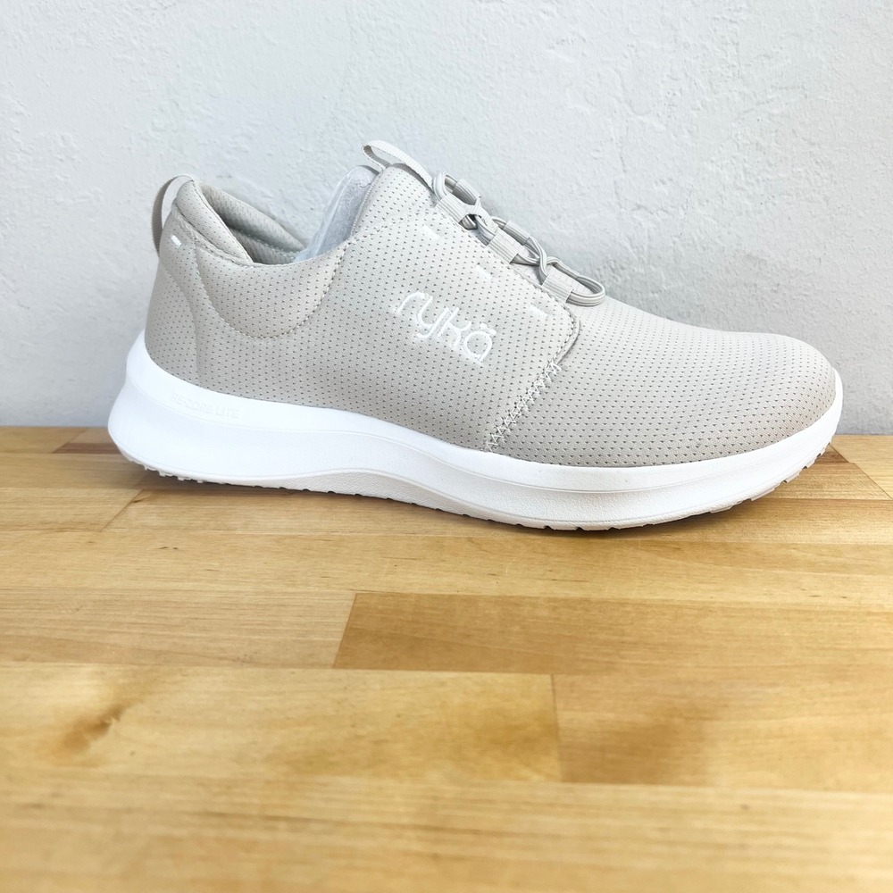 Ryka Sneaker Renew Slip On French Beige Bungee Athletic Shoes Size 8